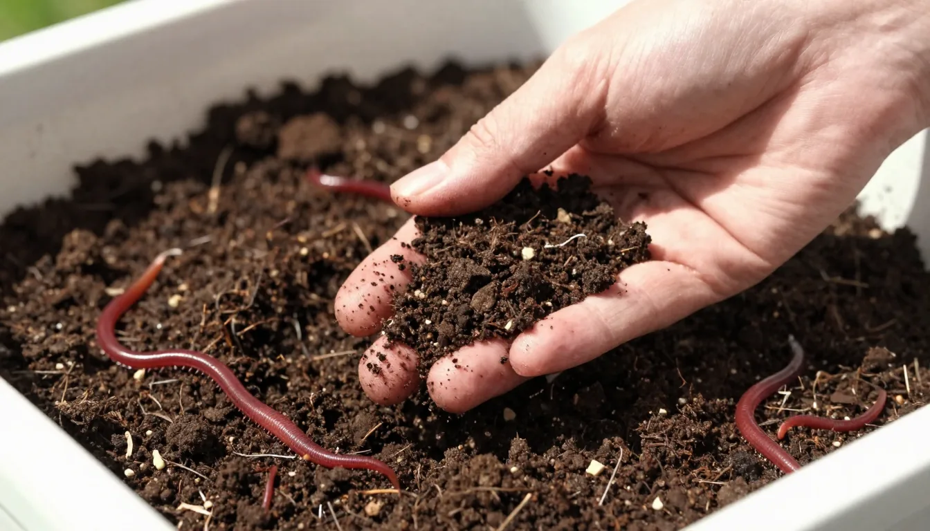 worm bin composting — illustration 1