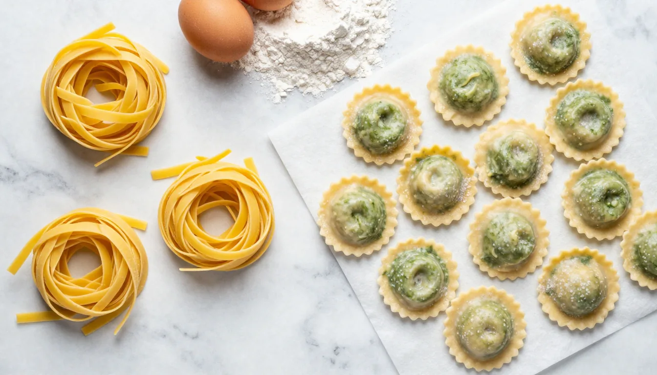 homemade fresh pasta — illustration 1