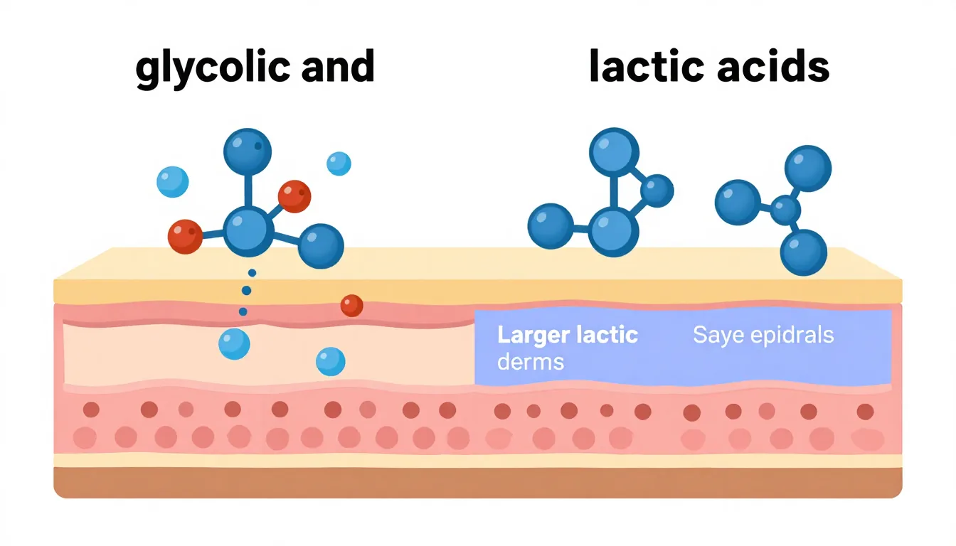 glycolic acid vs lactic acid — illustration 1