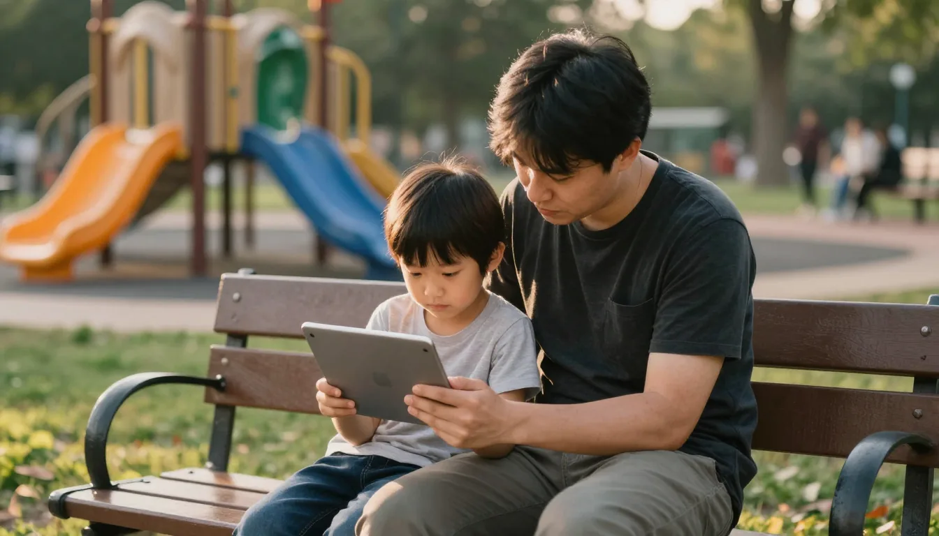 screen time vs outdoor play — illustration 1
