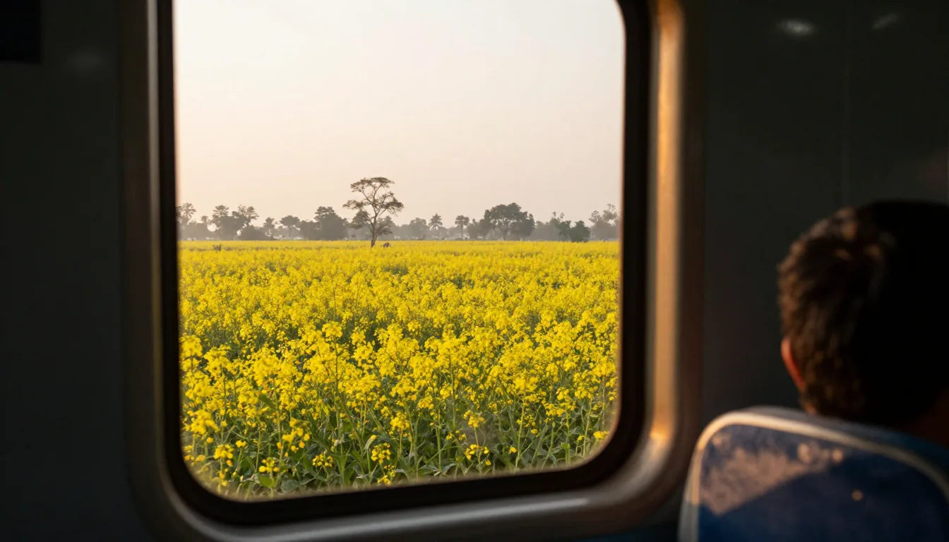 Indian night train travel — illustration 1