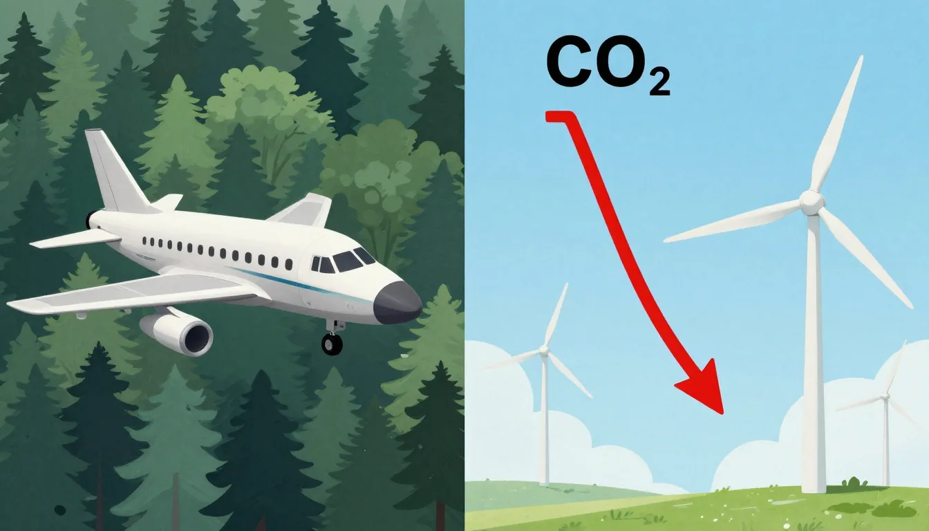 carbon offset travel — illustration 1