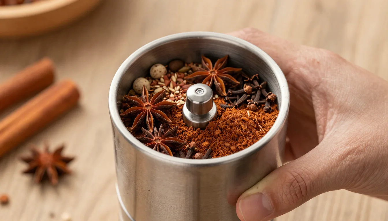 spice toasting grinding — illustration 1