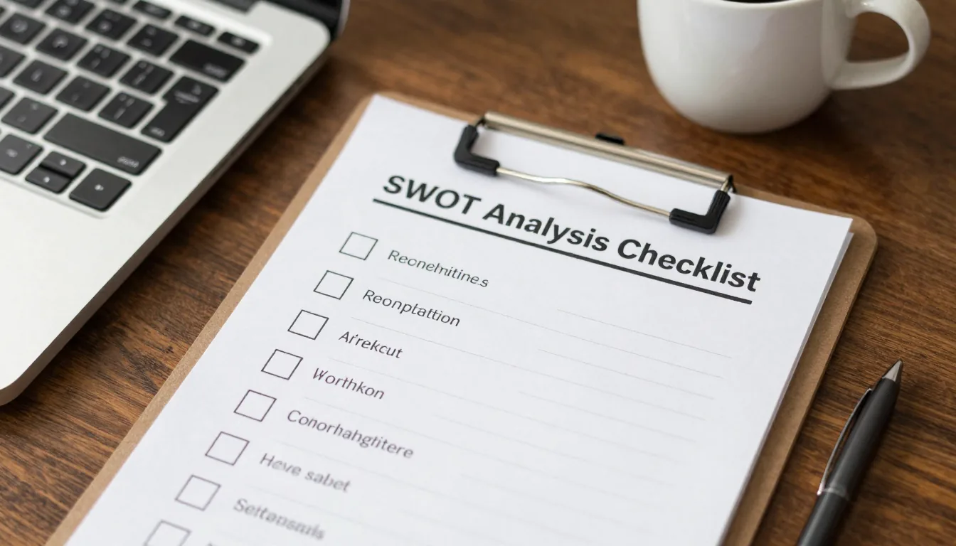 SWOT analysis checklist — illustration 1